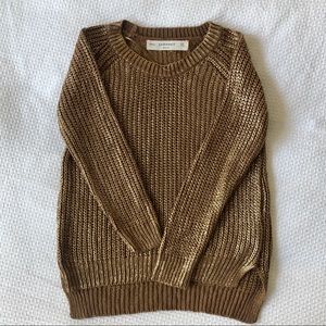 Metallic Gold Sweater